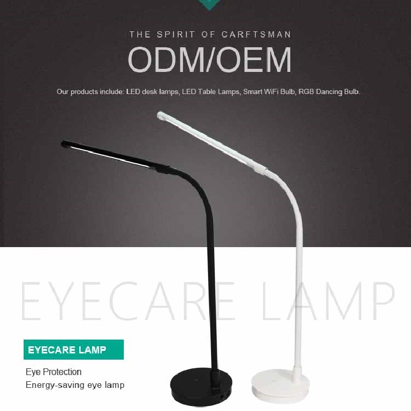 518- ledd skrivbordsläslampa Dator Light med USB- port Flexibel Gooseneck Eye Care lampa